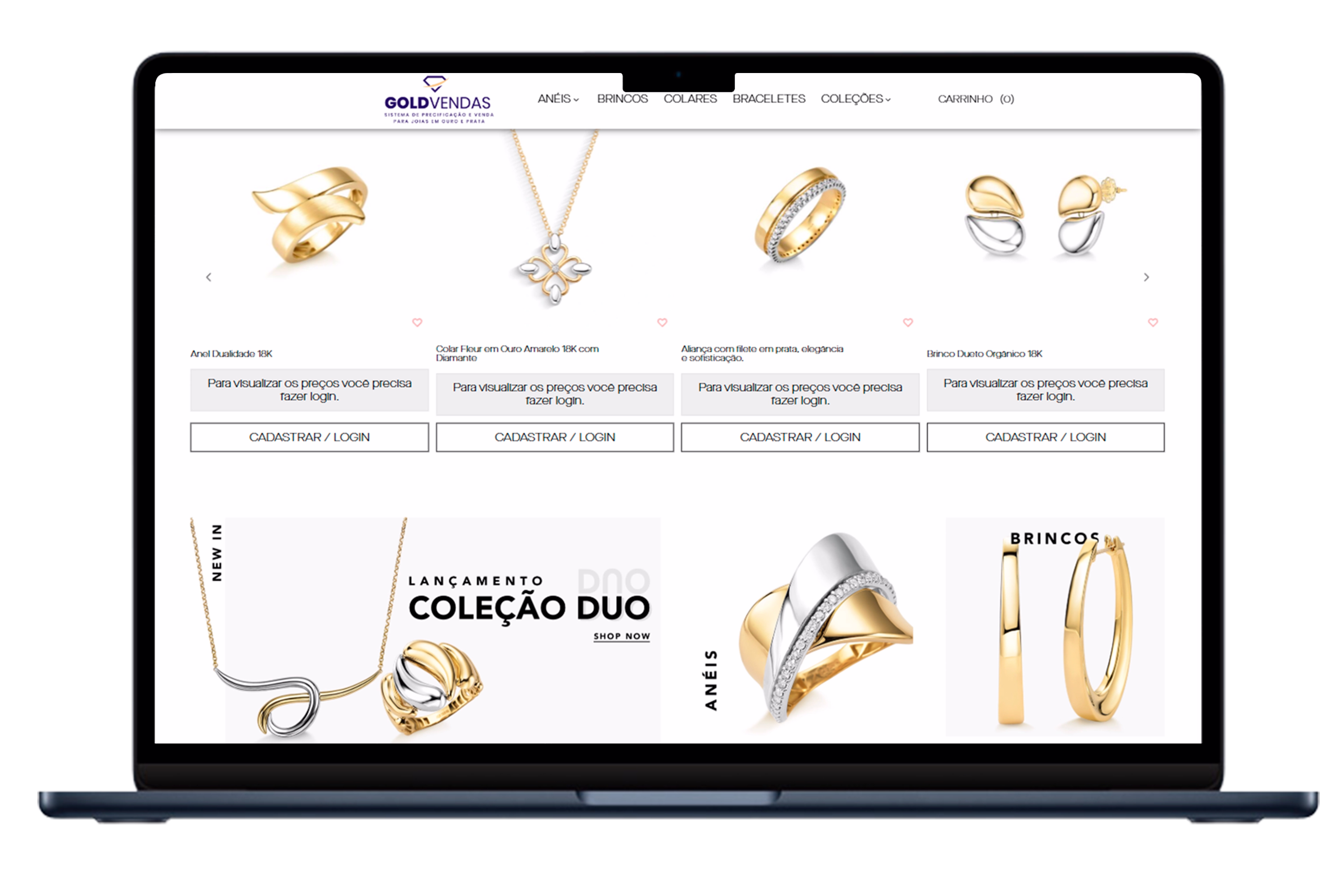 Mockup Gold Vendas versão aberta